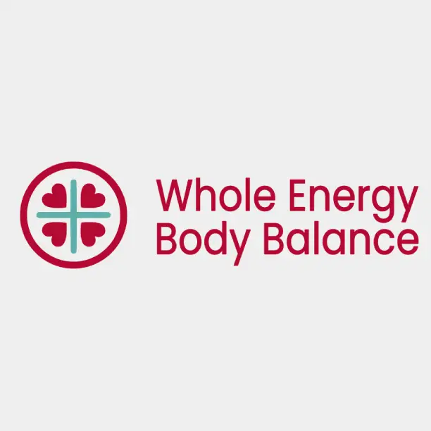 Red and blue Whole Energy Body Balance logo.